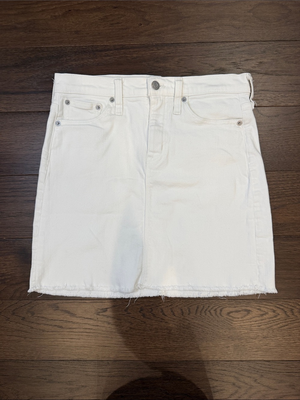 J. Crew Mercantile White Denim Skirt Size - C31-057